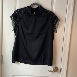 Black Ann Taylor top.